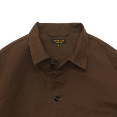 画像4: *A VONTADE（アボンタージ）Coal Mine Blouse（コールマインブルゾン）"Cotton Hemp Duck" / Brown（ブラウン）