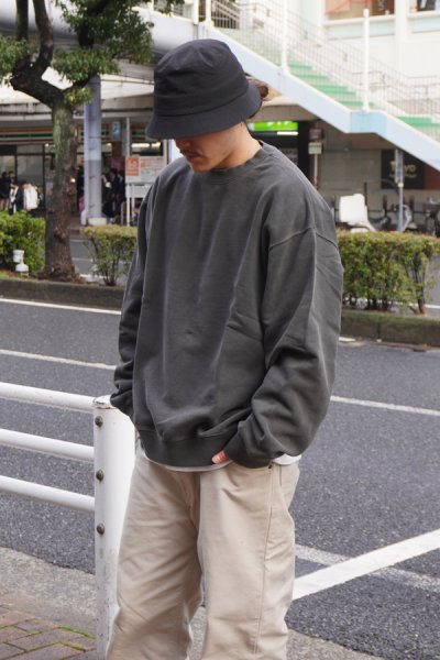 画像7: EVCON（エビコン）Pigment Crew Sweat（ピグメントクルースウェット）”Pigment Dye・BIO Processing" / Black（ブラック）