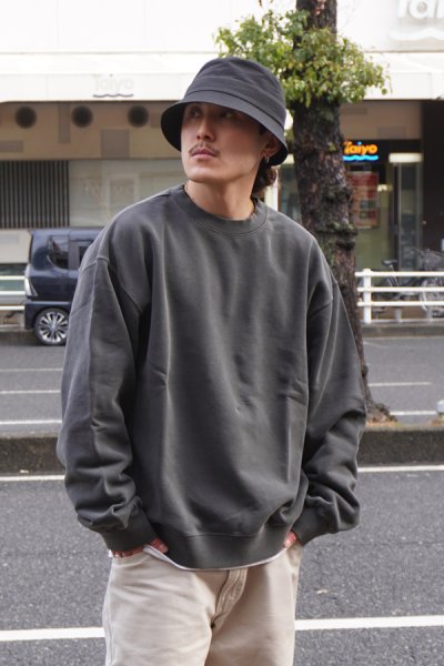 画像8: EVCON（エビコン）Pigment Crew Sweat（ピグメントクルースウェット）”Pigment Dye・BIO Processing" / Lt,Gray（ライトグレー）