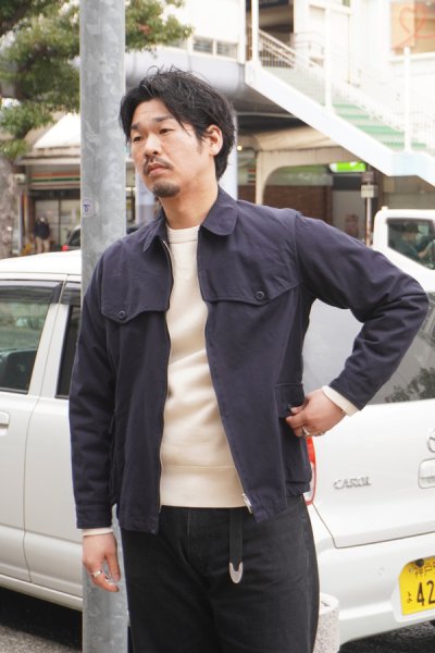 画像9: ARAN（アラン）Hunting Blouson（ハンティングブルゾン）”Cotton Weather" / Navy（ネイビー） 