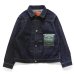 画像1: F.O.B FACTORY（エフオービーファクトリー）WWII DENIM BLOUSE（WWII デニムブラウス）"14oz Selvedge Denim" / Indigo（インディゴ）※One Wash (1)
