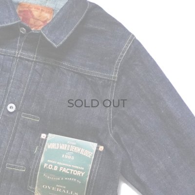 画像5: F.O.B FACTORY（エフオービーファクトリー）WWII DENIM BLOUSE（WWII デニムブラウス）"14oz Selvedge Denim" / Indigo（インディゴ）※One Wash
