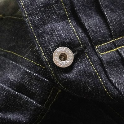 画像7: F.O.B FACTORY（エフオービーファクトリー）WWII DENIM BLOUSE（WWII デニムブラウス）"14oz Selvedge Denim" / Indigo（インディゴ）※One Wash