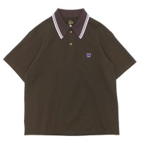 NEEDLES（ニードルズ）Regular Collar Polo（レギュラーカラーポロ）"Cotton Pique" / Brown（ブラウン）