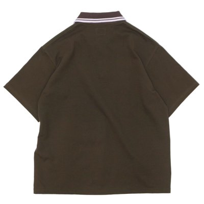画像2: NEEDLES（ニードルズ）Regular Collar Polo（レギュラーカラーポロ）"Cotton Pique" / Brown（ブラウン）