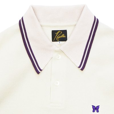画像3: NEEDLES（ニードルズ）Regular Collar Polo（レギュラーカラーポロ）"Cotton Pique" / Beige（ベージュ）