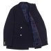 画像3: J.PRESS（J.プレス）4B BAGGY FIT BLAZER（4B バギーフィットブレザー）"T/W STRETCH TROPICAL" / Navy（ネイビー） (3)