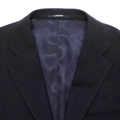 画像4: J.PRESS（J.プレス）3B BAGGY FIT BLAZER（3B バギーフィットブレザー）"T/W STRETCH TROPICAL" / Navy（ネイビー）