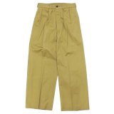 blurhms ROOTSTOCK（ブラームスルーツストック）52 Wide Chino Pants（52 ワイドチノパンツ）/ Kahki（カーキ）【裾上げ無料】