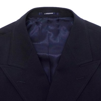 画像4: J.PRESS（J.プレス）4B BAGGY FIT BLAZER（4B バギーフィットブレザー）"T/W STRETCH TROPICAL" / Navy（ネイビー）