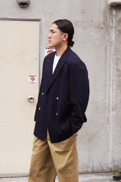 画像9: J.PRESS（J.プレス）4B BAGGY FIT BLAZER（4B バギーフィットブレザー）"T/W STRETCH TROPICAL" / Navy（ネイビー）