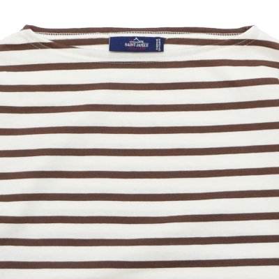 画像3: SAINT JAMES（セントジェームス）MORLAIX LOOSE（モーレ ルーズ）”Men" / ECUME×CAFE（ミルキーホワイト×ブラウン）