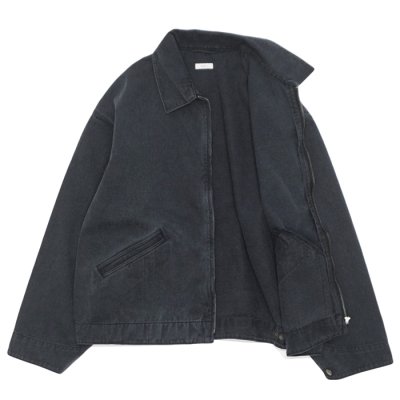 画像3: alvana（アルヴァナ）Black Twill  Detroit Zip Jacket （ブラックツイルデトロイトジップジャケット）/ Black（ブラック）