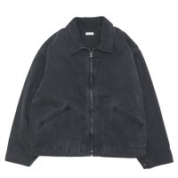 alvana（アルヴァナ）Black Twill  Detroit Zip Jacket （ブラックツイルデトロイトジップジャケット）/ Black（ブラック）