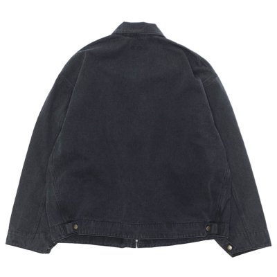 画像2: alvana（アルヴァナ）Black Twill  Detroit Zip Jacket （ブラックツイルデトロイトジップジャケット）/ Black（ブラック）