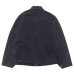 画像2: alvana（アルヴァナ）Black Twill  Detroit Zip Jacket （ブラックツイルデトロイトジップジャケット）/ Black（ブラック） (2)