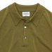 画像3: Yonetomi NEW BASIC（ヨネトミニューベーシック）SILK KNIT POLO（シルクニットポロシャツ）/ Olive（オリーブ） (3)