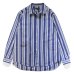 画像1: *A VONTADE（アボンタージ）Gardener Apron Shirts（ガーデナーエプロンシャツ）"Organic Cotton" / Navy Multi Stripe（ネイビーマルチストライプ） (1)