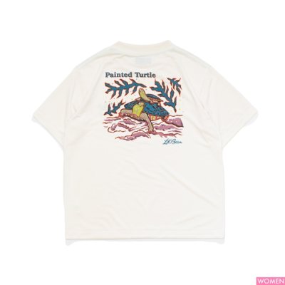 画像4: L.L.Bean Japan Edition（エルエルビーン ジャパンエディション）Dover Foxcroft Short-Sleeve Tee（ドーバーフォックロフトショーロスリーブT）/ #91 White（ホワイト）”Painted Tuetle"