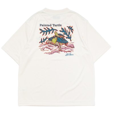 画像2: L.L.Bean Japan Edition（エルエルビーン ジャパンエディション）Dover Foxcroft Short-Sleeve Tee（ドーバーフォックロフトショーロスリーブT）/ #91 White（ホワイト）”Painted Tuetle"