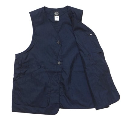 画像3: Post O'Alls（ポストオーバーオールズ）DEE Vest 2（ディー・ベスト 2）"Crinkle Nylon Taffeta" / Navy（ネイビー）