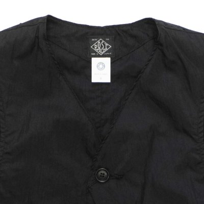 画像4: Post O'Alls（ポストオーバーオールズ）DEE Vest 2（ディー・ベスト 2）"Crinkle Nylon Taffeta" / Black（ブラック）