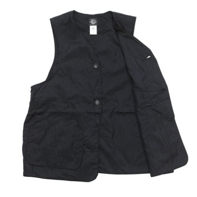 画像3: Post O'Alls（ポストオーバーオールズ）DEE Vest 2（ディー・ベスト 2）"Crinkle Nylon Taffeta" / Black（ブラック）