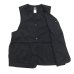 画像3: Post O'Alls（ポストオーバーオールズ）DEE Vest 2（ディー・ベスト 2）"Crinkle Nylon Taffeta" / Black（ブラック） (3)