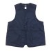 画像1: Post O'Alls（ポストオーバーオールズ）DEE Vest 2（ディー・ベスト 2）"Crinkle Nylon Taffeta" / Navy（ネイビー） (1)
