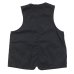 画像2: Post O'Alls（ポストオーバーオールズ）DEE Vest 2（ディー・ベスト 2）"Crinkle Nylon Taffeta" / Black（ブラック） (2)