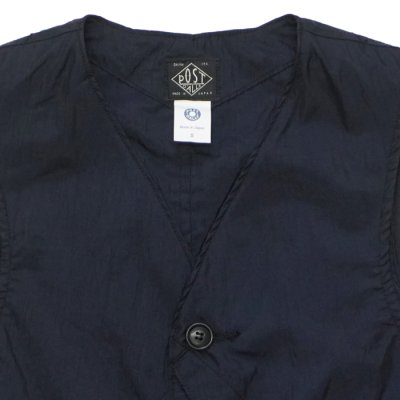 画像4: Post O'Alls（ポストオーバーオールズ）DEE Vest 2（ディー・ベスト 2）"Crinkle Nylon Taffeta" / Navy（ネイビー）