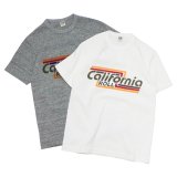 BARNS OUTFITTERS (バーンズアウトフィッターズ) "STANDARD" TSURI-AMI Crew Print T-Shirt (吊り編みクループリントTシャツ) / White（ホワイト）・Grey (グレー)