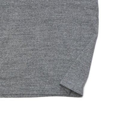 画像8: BARNS OUTFITTERS (バーンズアウトフィッターズ) "STANDARD" TSURI-AMI Crew Print T-Shirt (吊り編みクループリントTシャツ) / White（ホワイト）・Grey (グレー)