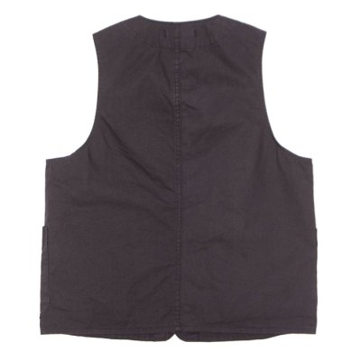 画像2: *A VONTADE（アボンタージ）Utility Vest（ユーティリティベスト）"Cotton Hemp Duck" / INK（インク）