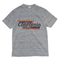 ＜30%OFF＞BARNS OUTFITTERS (バーンズアウトフィッターズ) "STANDARD" TSURI-AMI Crew Print T-Shirt (吊り編みクループリントTシャツ) / Grey (グレー)※Ｌサイズのみ