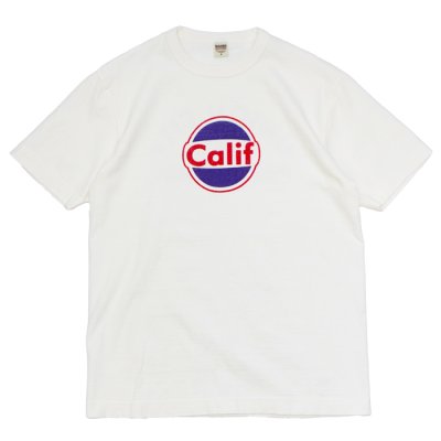 画像2: BARNS OUTFITTERS (バーンズアウトフィッターズ) "STANDARD" TSURI-AMI Crew Print T-Shirt (吊り編みクループリントTシャツ) / White（ホワイト）・Grey (グレー)