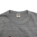 画像6: BARNS OUTFITTERS (バーンズアウトフィッターズ) "STANDARD" TSURI-AMI Crew Print T-Shirt (吊り編みクループリントTシャツ) / White（ホワイト）・Grey (グレー) (6)