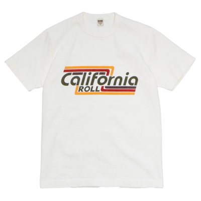 画像2: BARNS OUTFITTERS (バーンズアウトフィッターズ) "STANDARD" TSURI-AMI Crew Print T-Shirt (吊り編みクループリントTシャツ) / White（ホワイト）・Grey (グレー)