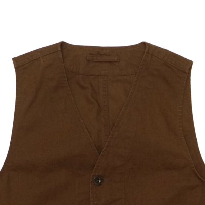 画像4: *A VONTADE（アボンタージ）Utility Vest（ユーティリティベスト）"Cotton Hemp Duck" / Brown（ブラウン）