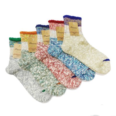 画像1: Mauna Kea（マウナケア）６カラーツイスタースラブネップソックス"レディース" / 5Colors（全5色展開）※3足までメール便発送可
