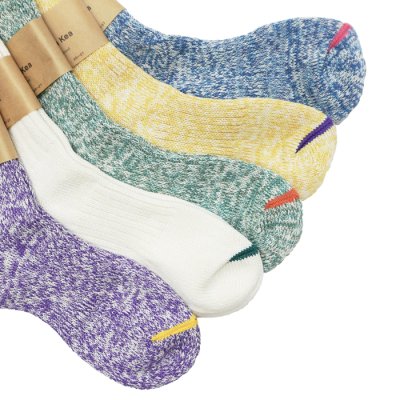 画像2: Mauna Kea（マウナケア）パステルリブオーガニックコットンソックス / 5Colors（全5色展開）※3足までメール便発送可