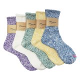 Mauna Kea（マウナケア）パステルリブオーガニックコットンソックス / 5Colors（全5色展開）※3足までメール便発送可