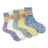 Mauna Kea（マウナケア）パステルリブオーガニックコットンソックス / 5Colors（全5色展開）※3足までメール便発送可