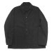 画像1: KAPTAIN SUNSHINE（キャプテンサンシャイン）Gaba.Work Shirt Jacket（ギャバワークシャツジャケット）/ Black（ブラック） (1)