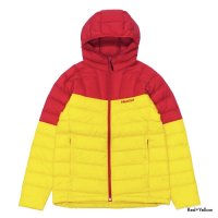 Marmot（マーモット）Lance Down Hoodie（ランスダウンフーディ）/ Red×Yellow（レッド×イエロー）