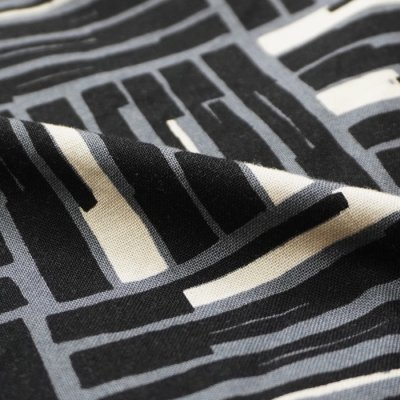 画像7: ENGINEERED GARMENTS（エンジニアードガーメンツ）Cagoule Shirt （カグールシャツ）"Cotton Tile Print Canvas" / Black（ブラック）