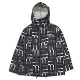 ENGINEERED GARMENTS（エンジニアードガーメンツ）Cagoule Shirt （カグールシャツ）"Cotton Tile Print Canvas" / Black（ブラック）