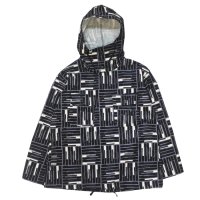 ENGINEERED GARMENTS（エンジニアードガーメンツ）Cagoule Shirt （カグールシャツ）"Cotton Tile Print Canvas" / Black（ブラック）