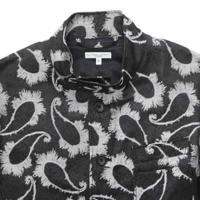 画像4: ENGINEERED GARMENTS（エンジニアードガーメンツ）AN Jacket（ANジャケット）"CP Paisley Jacquard" / Black（ブラック）