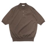 KAPTAIN SUNSHINE（キャプテンサンシャイン）Cotton Knit Poloshirt（コットンニットポロシャツ）/ Mocha Brown（モカブラウン）